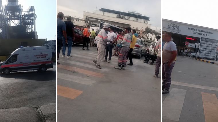 Mersin Limanı'nda kimyasal sızıntı! 35 işçi etkilendi