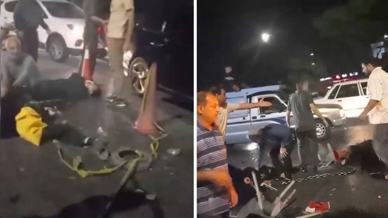 İran'da korkunç olay! Hükümet destekçilerinin arasına araç daldı: Ölüler var