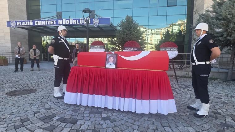 Elazığ'da Şehit Polis Memuru Mert Ozan Şindi memleketine uğurlandı