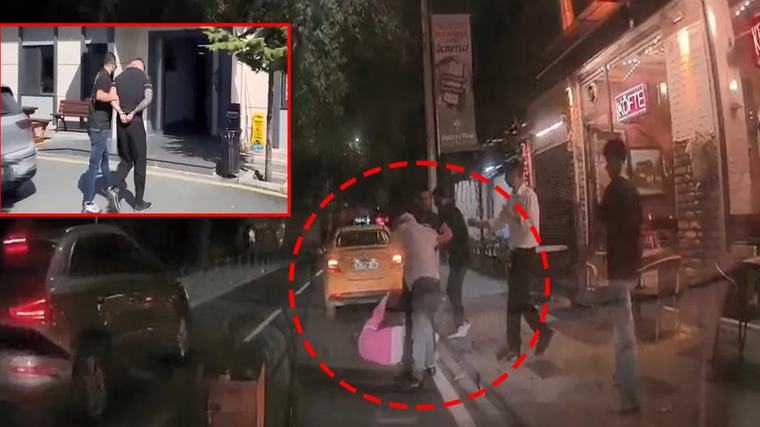 Fatih'te ücrette anlaşamadığı yolcusunu tekme tokat dövdü: Taksi şoförü gözaltına alındı