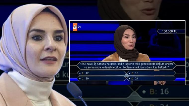 Kim Milyoner Olmak İster'de 100 bin liralık soruyu bilemedi, doğru cevabı Aile Bakanı paylaştı