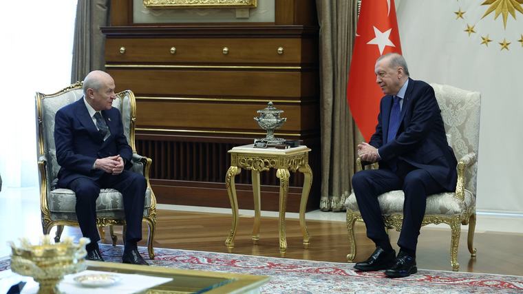Cumhurbaşkanı Erdoğan, MHP lideri Bahçeli ile görüştü