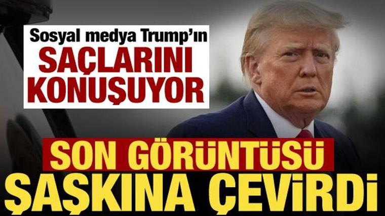 Trump'ın yeni saçları gündem oldu! Görenler gözlerine inanamadı