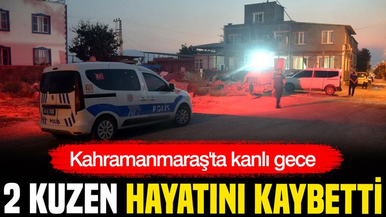 Kahramanmaraş'ta kanlı gece: Bıçaklı kavgada iki kuzen hayatını kaybetti
