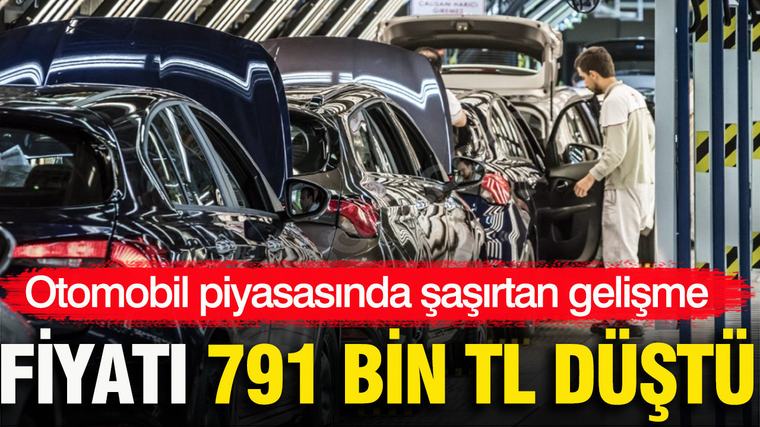 Otomobil piyasasında şaşırtan gelişme: Fiyatı 791 bin TL düştü