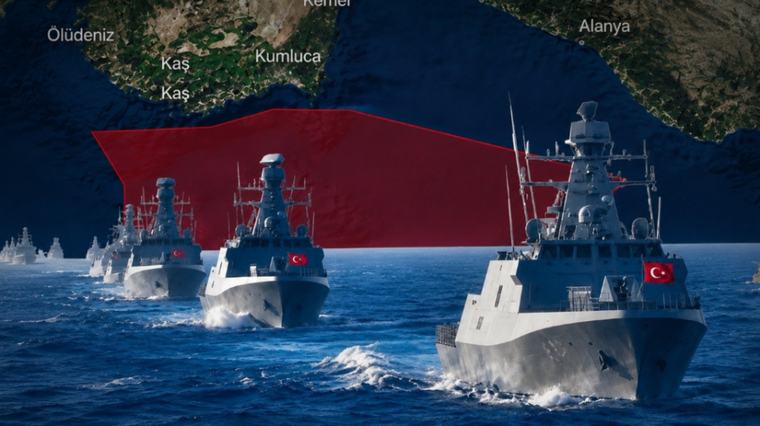 Türkiye, Sevilla haritasını yırtıp attı! Meis'e sahil güvenlik botu gönderen Yunanistan'a Türk denizaltısından karşı hamle!