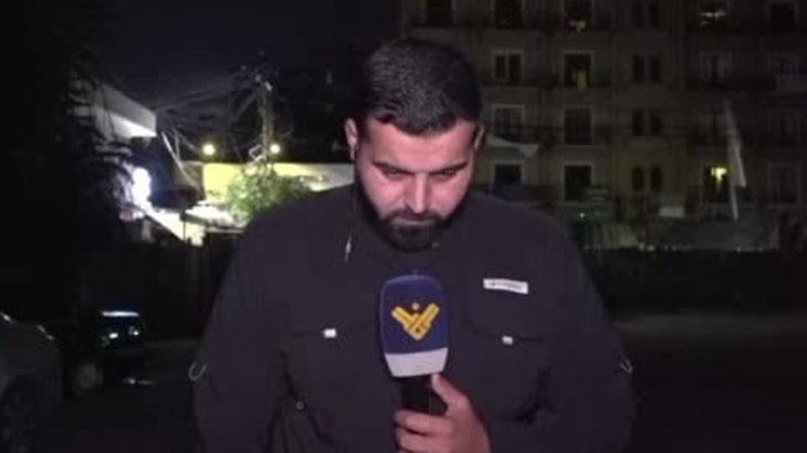 Canlı yayında korkunç anlar: Lübnanlı muhabir İsrail hava saldırısının hedefi oldu