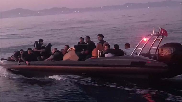 Milas'ta 23 kaçak göçmen yakalandı