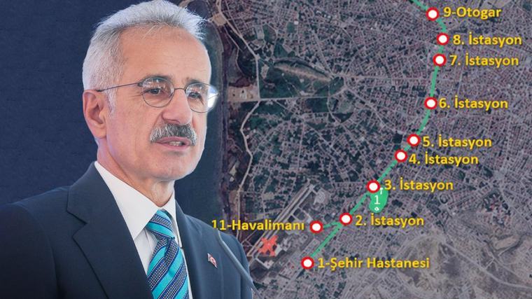 Bakan Uraloğlu müjdeyi verdi! Bir kentimize daha tramvay geliyor: 8 kilometrelik hatta 11 istasyon olacak