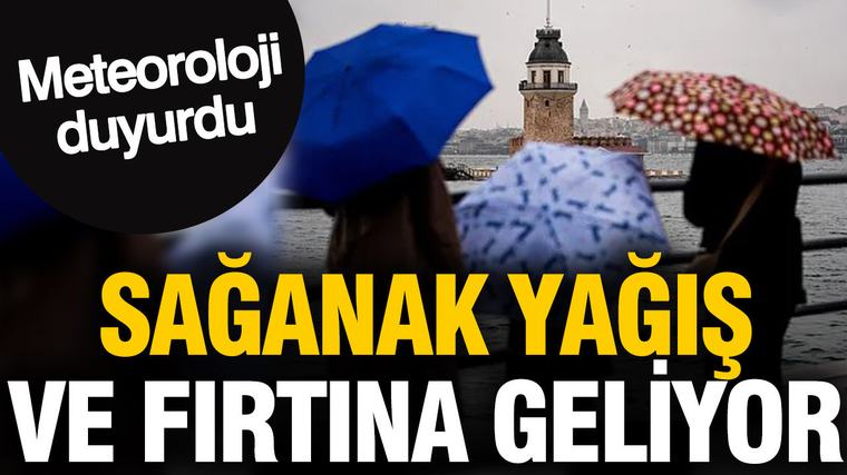 Meteoroloji duyurdu: Sağanak yağış ve fırtına geliyor (4 Eylül 2026)