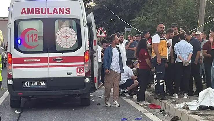 Düzce'de 'patpat' kazası: 4 ölü, 8 yaralı