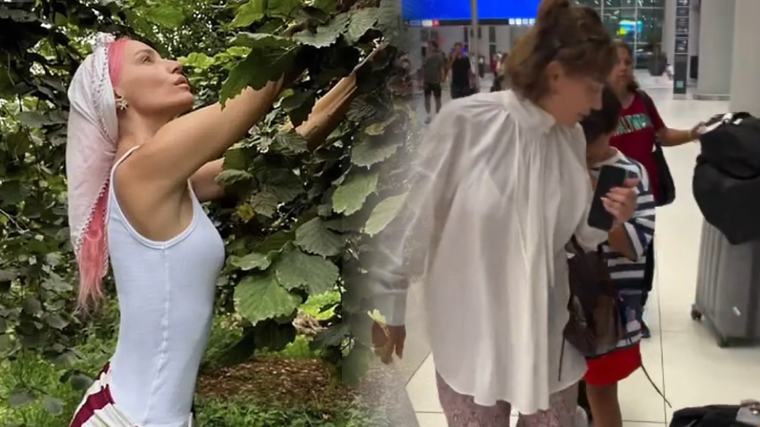 Fındık hasadı bitti ünlü şarkıcı İstanbul'a döndü: Havalimanı tarzı olay oldu