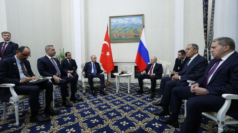 Cumhurbaşkanı Erdoğan, Putin ile görüştü