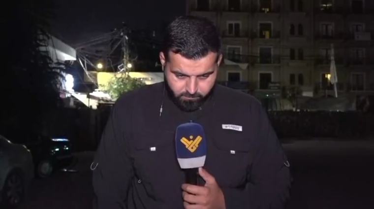 Lübnanlı muhabir canlı yayında İsrail hava saldırısının hedefi oldu