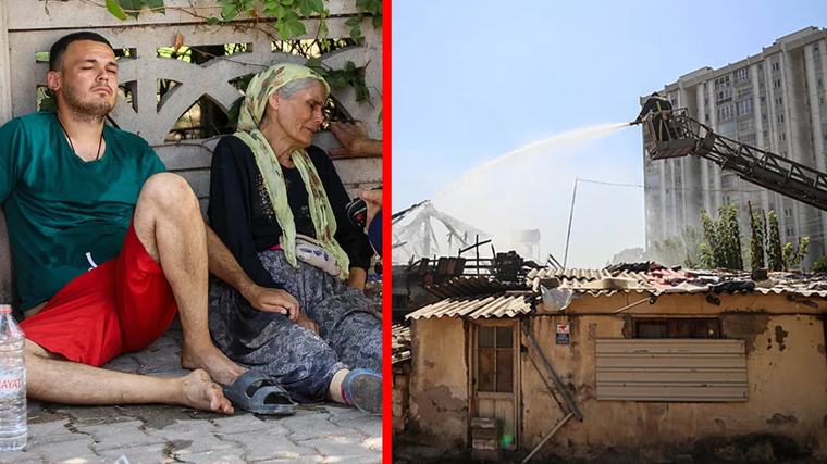 Antalya’da yangın paniği! Oğlu alevlerin arasında kaldı sandı: Evladına kavuşan anne ayaklarına kapanıp…